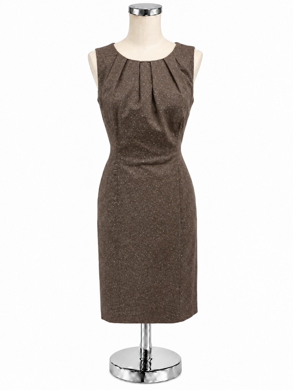 Michael Kors Brown Snake Print Sleeveless Sheath Dress Size 8